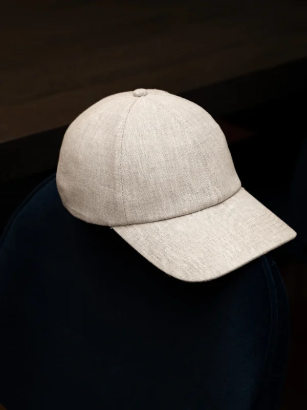 Casquette Beige Brodée
