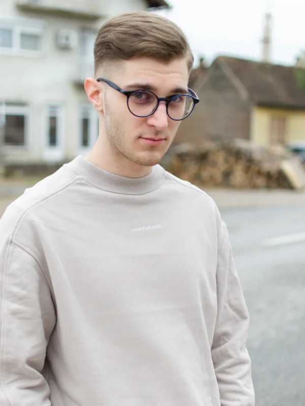 Sweat Homme Écru - Iconique